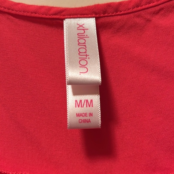 Xhilaration hi low pink flowy tank top Size medium - Picture 8 of 11